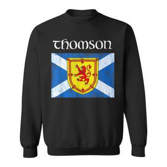 Thomson Clan Scottish Name Scotland Flag Sweatshirt - Seseable