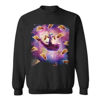 Thug Space Cat On Dolphin Unicorn Taco Sweatshirt - Monsterry AU