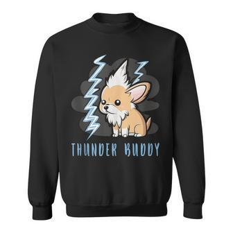 Thunder Buddy Dog Afraid Of Thunders Sweatshirt - Monsterry DE