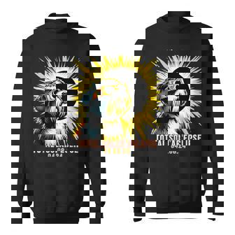 Tibetan Terrier Dog Watching Total Solar Eclipse Sweatshirt | Seseable UK