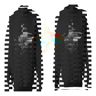 Tiburón Geométrico Animal Anime Arte Abstracto Camisa de entrenamiento - Regaloses
