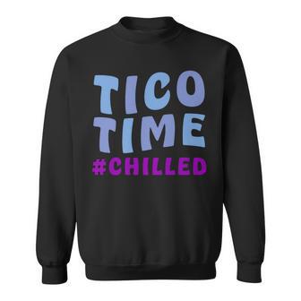 Tico Time Chilled Surf Culture Costa Rican Surfers Sweatshirt - Monsterry CA