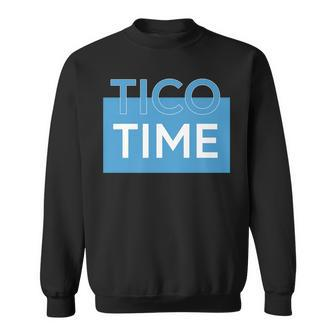 Tico Time Surf Culture Sunset Costa Rican Surfers Sweatshirt - Monsterry AU
