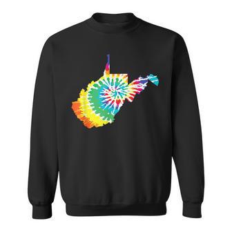 Tie Dye West Virginia Tie Dyed Print State Shape Sweatshirt - Monsterry DE