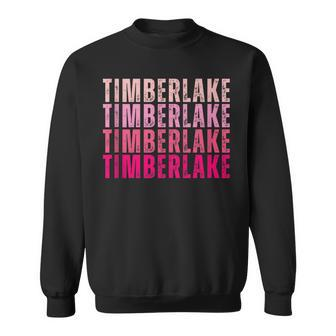 Timberlake Personalized Name I Love Timberlake Vintage Sweatshirt - Monsterry AU