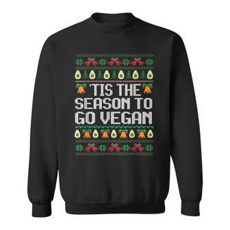 Tis Season To Go Vegan Christmas Ugly Xmas Vintage Sweatshirt - Monsterry AU