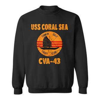 Tonkin Gulf Yacht Club Uss Coral Sea Cva43 Vietnam Veteran Sweatshirt - Monsterry CA