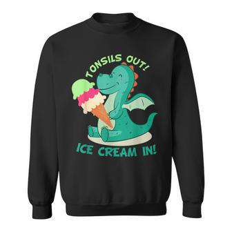 Tonsillectomy Surgery Tonsils Out Ice Cream In Sweatshirt - Monsterry UK