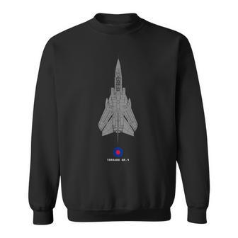 Tornado Gr4 Raf Jet Military Airplane Tech Drawing Sweatshirt - Thegiftio UK