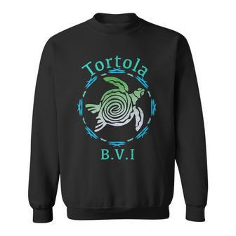 Tortola Vintage Tribal Turtle Sweatshirt - Monsterry
