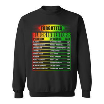 History Of Forgotten Black Inventors Black History Month Sweatshirt | Mazezy