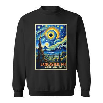 Total Eclipse 2024 Lancaster New Hampshire Starry Night Sweatshirt - Thegiftio