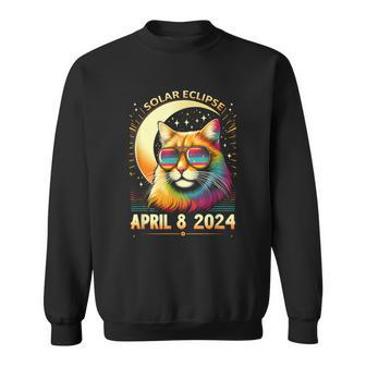 Total Eclipse April 8 2024 Cats Lovers Sweatshirt - Seseable