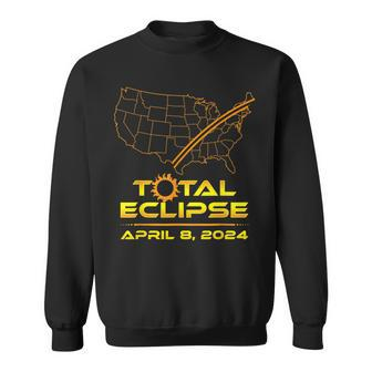 Total Eclipse April 8 2024 Path Of Totality Sweatshirt | Mazezy