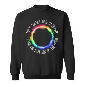 Total Solar Eclipse 04 08 2024 I Saw The Dark Sided The Moon Sweatshirt - Monsterry