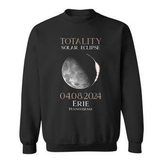 Total Solar Eclipse 2024 040824 Erie Pennsylvania Sweatshirt - Monsterry DE