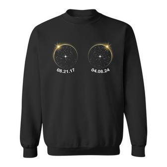 Total Solar Eclipse 2024 2017 Matching Eclipse 2024 Couples Sweatshirt - Thegiftio UK
