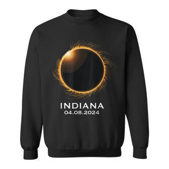 Total Solar Eclipse 2024 April Totality 04082024 Indiana Sweatshirt - Monsterry DE