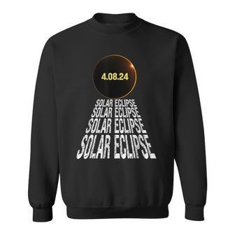 Total Solar Eclipse 2024 Astronomy Lovers Eclipse 04 08 24 Sweatshirt - Thegiftio UK
