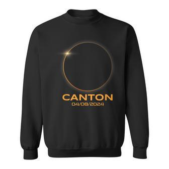 Total Solar Eclipse 2024 Canton Texas Path Of Totality Sweatshirt - Monsterry