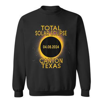 Total Solar Eclipse 2024 Canton Texas Path Of Totality Sweatshirt | Mazezy