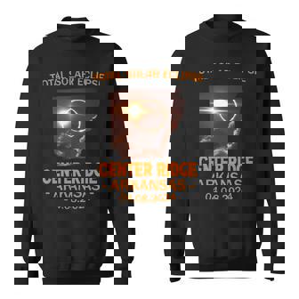Total Solar Eclipse 2024 Center Ridge Arkansas Sweatshirt - Thegiftio