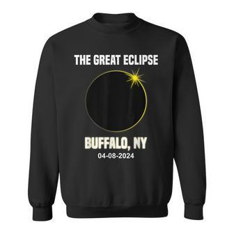 Total Solar Eclipse 2024 City Buffalo New York Eclipse Sweatshirt - Seseable