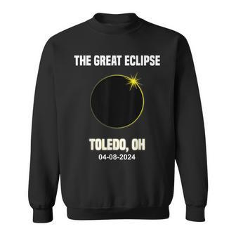 Total Solar Eclipse 2024 City Toledo Ohio Eclipse Sweatshirt - Monsterry UK