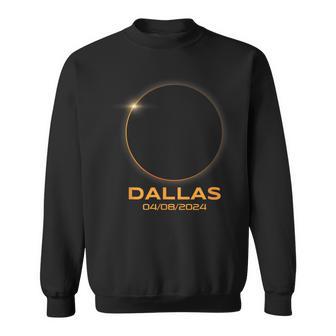 Total Solar Eclipse 2024 Dallas Texas Path Of Totality Sweatshirt - Monsterry DE