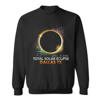 Total Solar Eclipse 2024 Dallas Texas Tx Matching Sweatshirt - Seseable