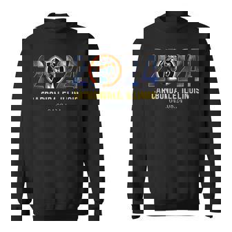 Total Solar Eclipse 2024 Dog Carbondale Illinois Totality Sweatshirt - Thegiftio