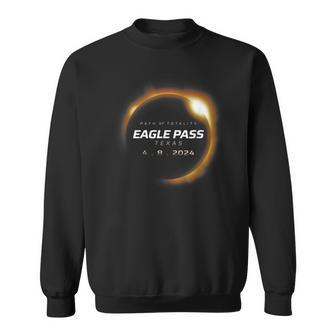 Total Solar Eclipse 2024 Eagle Pass Texas April 8 2024 Sweatshirt - Monsterry