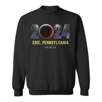 Total Solar Eclipse 2024 Erie Pennsylvania Totality Sweatshirt | Mazezy