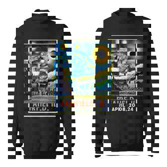 Total Solar Eclipse 2024 Fairfield Illinois Starry Night Sweatshirt - Thegiftio