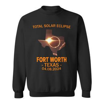 Total Solar Eclipse 2024 Fort Worth Texas Sweatshirt - Monsterry CA