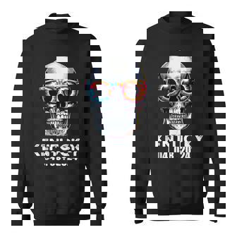 Total Solar Eclipse 2024 Kentucky Skull Solar Eclipse Sweatshirt - Thegiftio