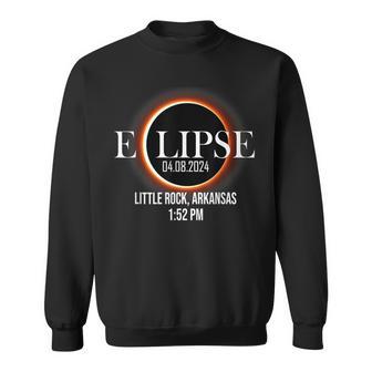 Total Solar Eclipse 2024 Little Rock Arkansas Totality 2024 Sweatshirt - Monsterry