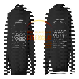 Total Solar Eclipse 2024 Little Rock Arkansas Totality Sweatshirt - Thegiftio