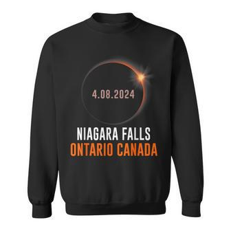 Total Solar Eclipse 2024 Niagara Falls Ontario Canada Sweatshirt | Mazezy
