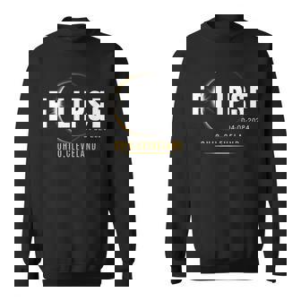 Total Solar Eclipse 2024 OhioCleveland Toos Sweatshirt | Mazezy