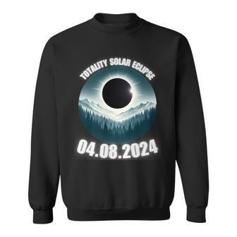 Total Solar Eclipse 2024 Path Of American Mountains View Ar Sweatshirt - Monsterry DE