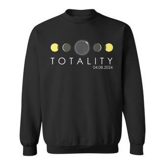 Total Solar Eclipse 2024 Phases Eclipse April 8Th 2024 Sweatshirt - Monsterry UK