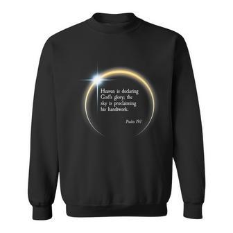 Total Solar Eclipse 2024 Psalm 191 Sweatshirt - Monsterry