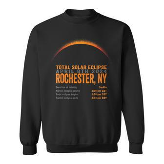 Total Solar Eclipse 2024 Rochester New York Path Of Totality Sweatshirt - Monsterry CA