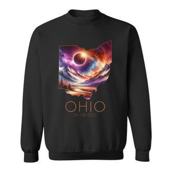 Total Solar Eclipse 2024 State Ohio Totality April 8 2024 Sweatshirt - Seseable