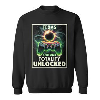 Total Solar Eclipse 2024 Texas Video Game Gamer Sweatshirt - Thegiftio UK