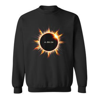 Total Solar Eclipse 2024 Totality 040824 Sun Moon Event Sweatshirt - Monsterry