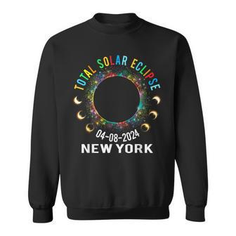 Total Solar Eclipse 2024 Totality April 8 2024 New York Usa Sweatshirt - Monsterry