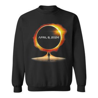 Total Solar Eclipse 2024 Totality Astronaut Family Sweatshirt | Mazezy