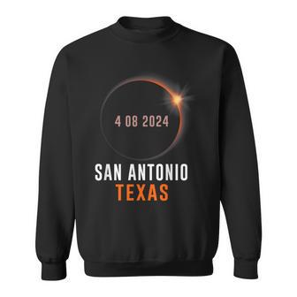 Total Solar Eclipse 2024 Totality San Antonio Texas Sweatshirt - Monsterry CA